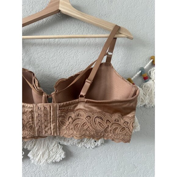Aerie Show Off Balconette Rooftop Garden Lace Bra Beach Dune Lace Romantic NWT - Picture 5 of 8